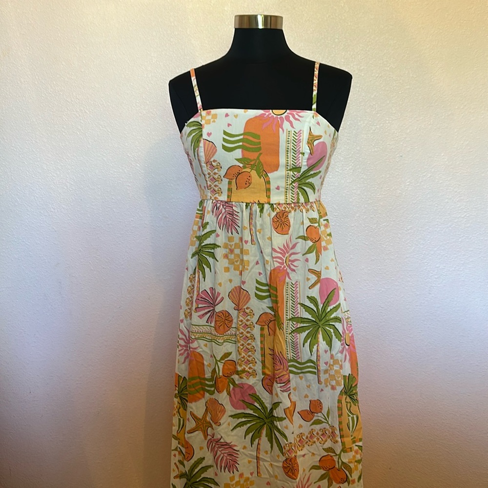Tropical Print  Dress